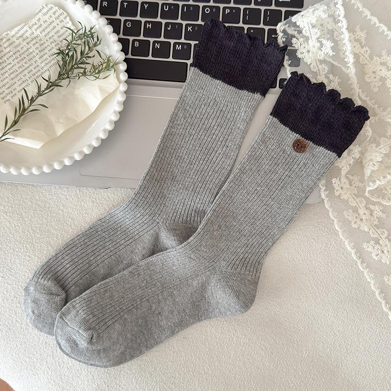 Meias de Veludo Australiano Meias de Cano Médio Meias de Veludo para Estação Espessas Quentes para Casa Chão Dormir Meias Cor Doce Meias Mulher