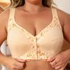 0XL-8XL Super Large Size Bra Popular European and American Size No Steel Ring Creative Front Buckle Large Size Underwear
