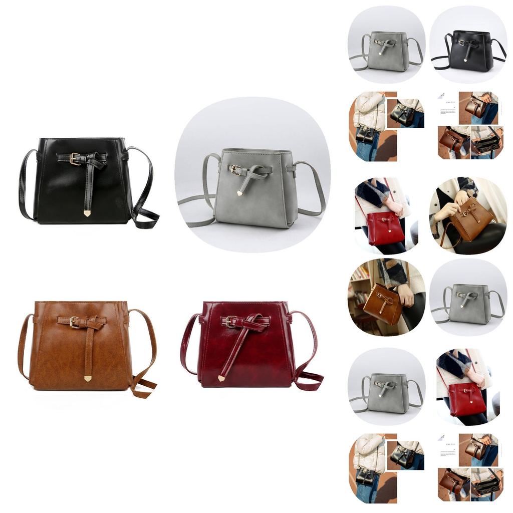 Fashion Shoulder Bags Casual Simple Style Solid Color Women Square Backpack