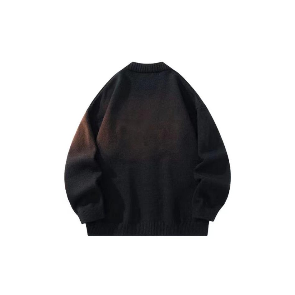 Men's V-Neck Knit Cardigan Sweater - Korean Casual Style for Autumn & Early Spring