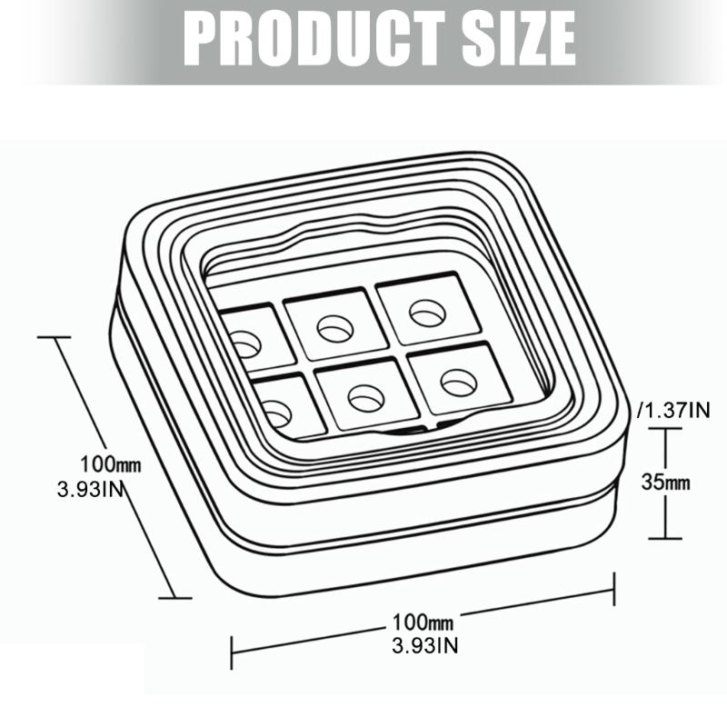 Clear 9 Slot Keycap Organizers With Dust Resistant Cover For Switches Enthusiasts