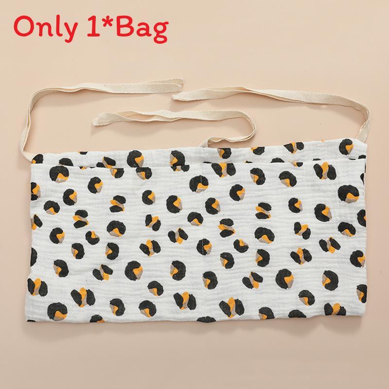 Baby Bedside Storage Bag With Double Pockets Made Of Cotton For Nursery Organization
