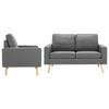 Day and Night - Day and Night 2-piece Sofa Set Light Gray Fabric
