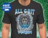 Lions T Shirt All Grit Shirt Lions Gift Bootleg Rap Shirt Detroit Football Unisex T-Shirt