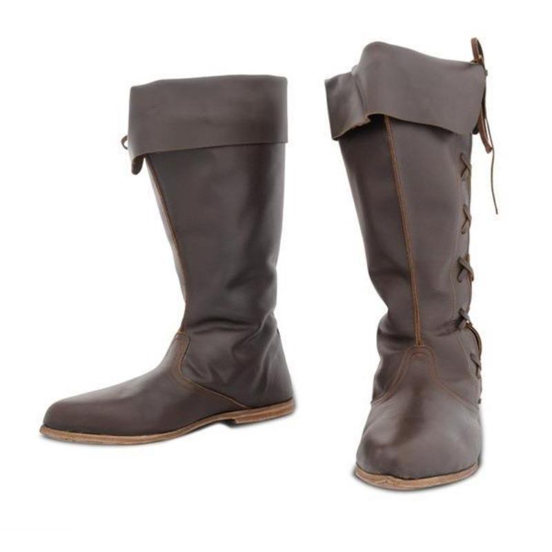 Women's Boots Mid Calf Winter Fashion Modern Boots Flat with Heel Lace UpLadies and Men's Medium Boots Party Club Women Shoes