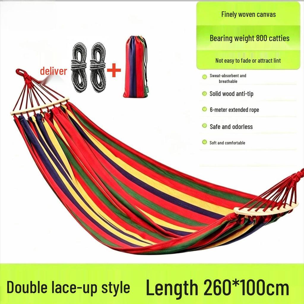 Portable Anti-Rollover Hammock for Camping - Adult/Child Wilderness Nap