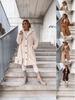 2024 Autumn/Winter Women's Plush Long Coat with Lapel