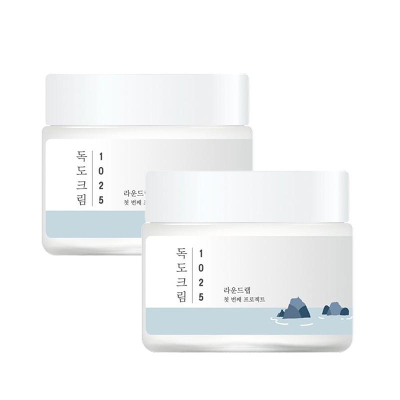 

ROUND LAB 1025 Dokdo Cream Deep Hydration & Barrier Strengthening Moisturizer 80ml x 2 set