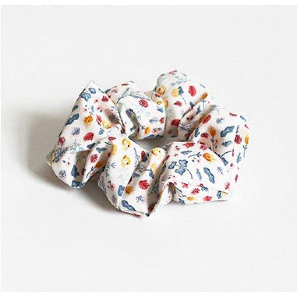 5pcs/set Elastic Floral Fabric Headbands Vintage Floral Ponytail Holder Scrunchie Hair Ties  Daily
