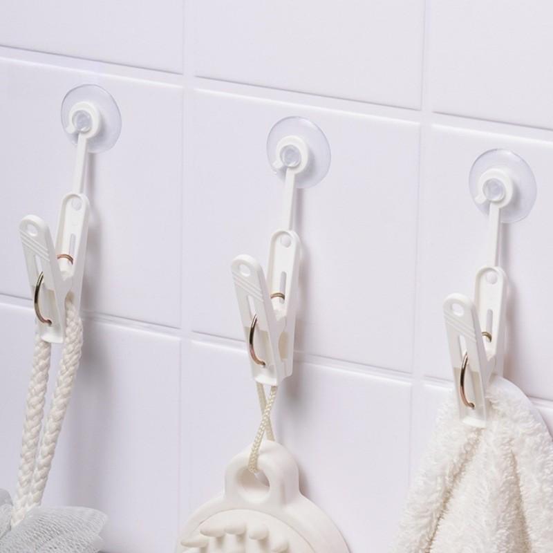 Clip Storage Kitchen Multifunctional Storage Tool Suction Cup Clips Hanging