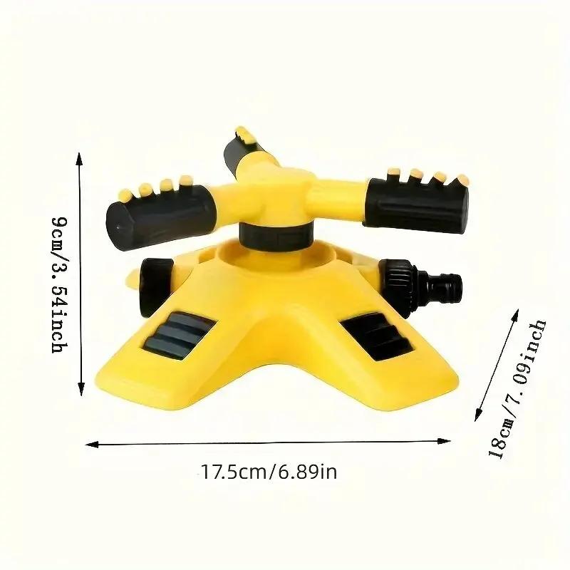 Rotating Water Spray 360 Degree Automatic Sprinkler Watering Villas Gardens Lawns Rotating Three-way Sprinkler Series Sprinkler