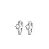 Single Diamond Ear Buckle Women's Simple and Small Temperament Niche High-end Design Sense Diamond Earrings Girls Gift