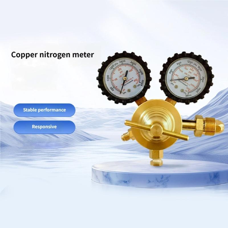 Easy to Operate Nitrogen Pressure Reducer Featuring Included Inflation Hose for Quick Connection Applications in Workshops