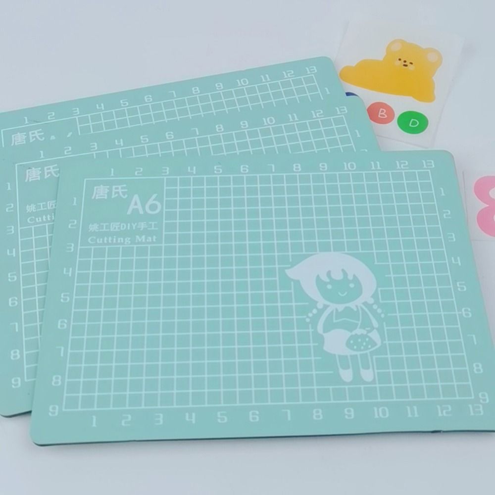 Sewing Repair Tools Engraving Board Paper Cutting Board A6 Gridded Cutting Mat Patchwork Mats