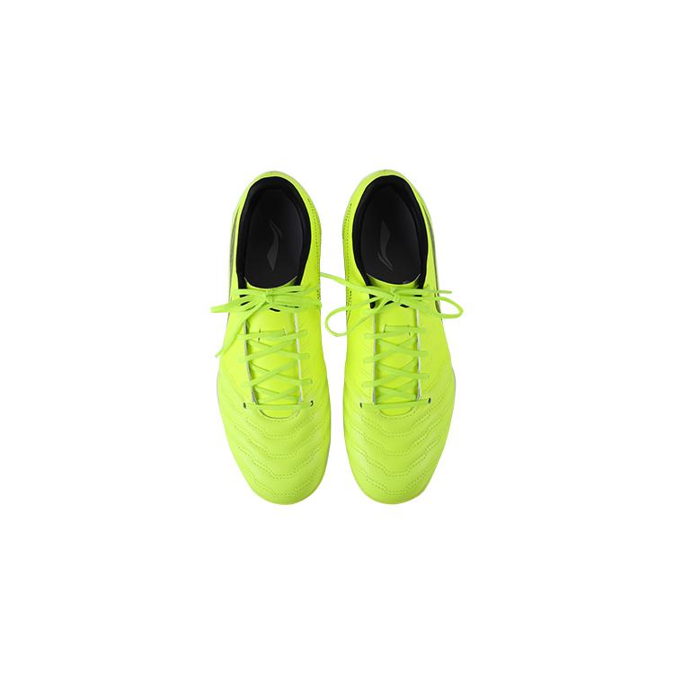 Li Ning TF Turf Cushioning Slip Resistant Abrasion Resistant Soccer Shoes Men's Neon Green YSTU003-4