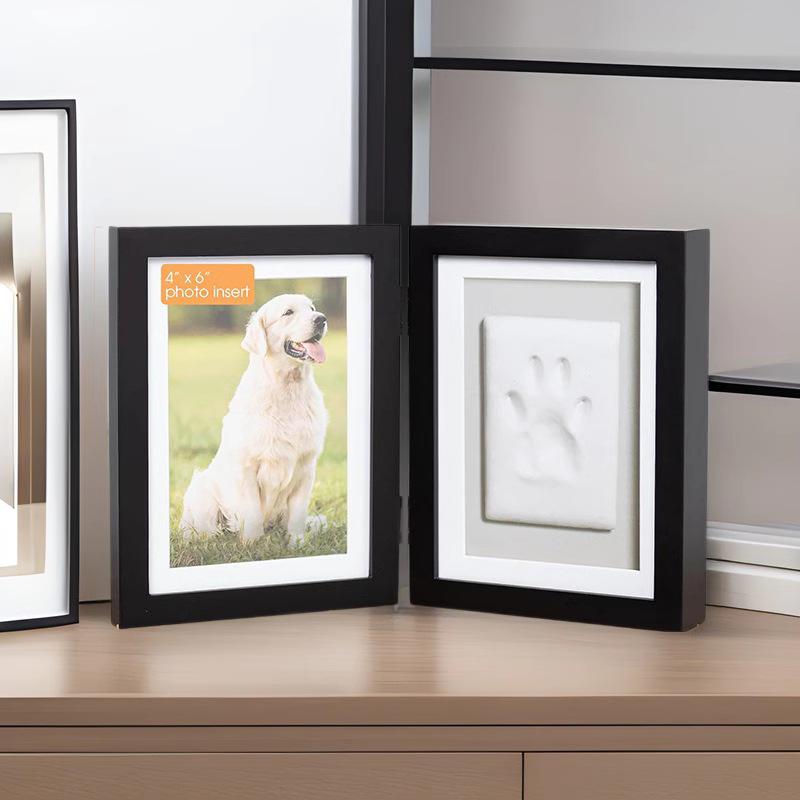 Porta-Retrato Memorial para Pets com Pegada - Presente DIY com Foto para Cães e Gatos