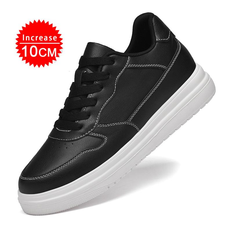 Platform Elevator Shoes Men Lifting Skate Board Shoes Sneakers Thick Sole Hidden Height Enhancing Increase Sports Casual Shoes