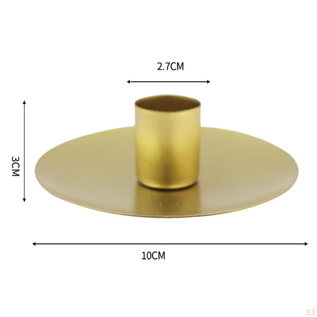 Candle Holder Decor Candlelight Round Nordic Candlestick Holders for Party Christmas Dining