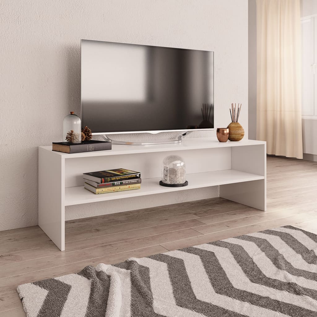 Moderne Minimalismus TV-Konsole, Wohnzimmer Sideboard, Multifunktionale Aufbewahrungseinheit, 120x40x40cm