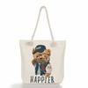 Bear Doll Print Thick Rope Single-shoulder Beach Bag 7256