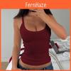 Summer Ladies Sleeveless Bodycon Top With Soft Polyester Fabric And Slim Fit