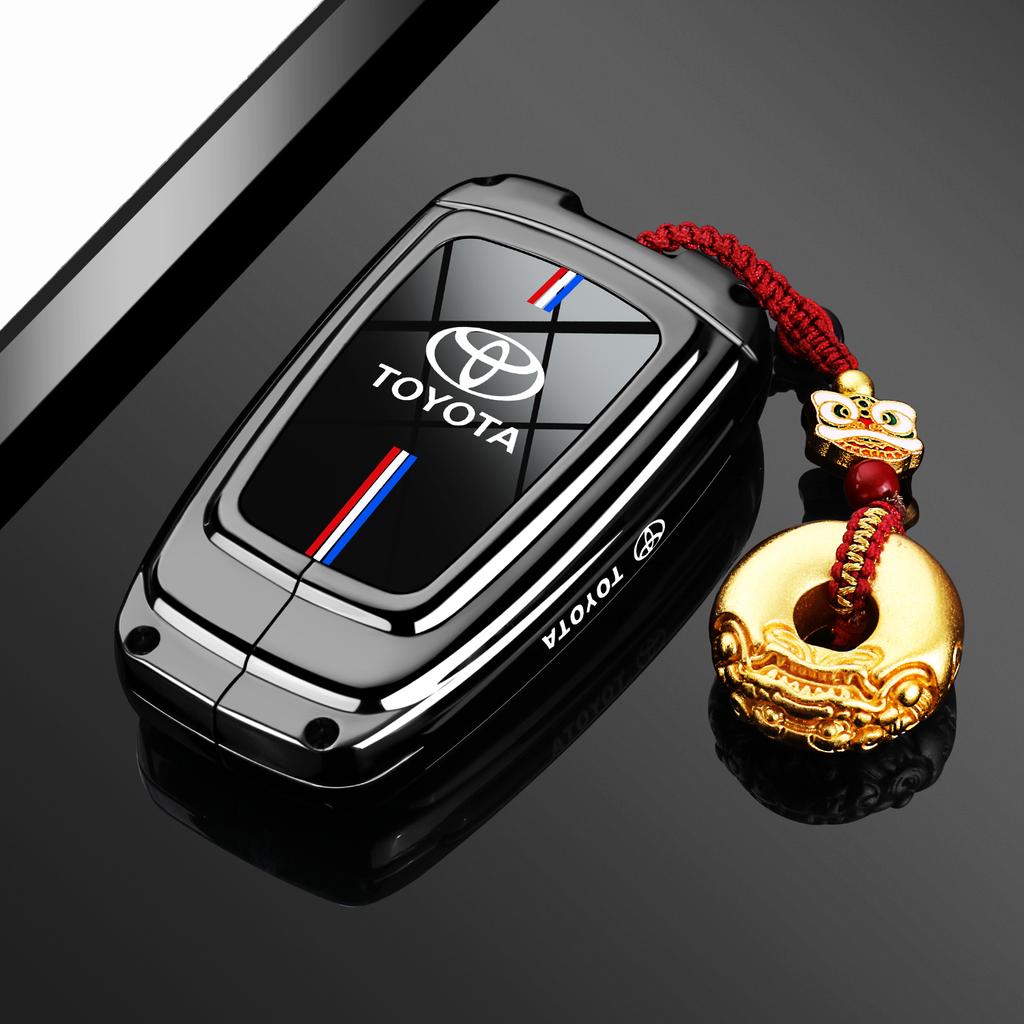 Transparent Car Key Fob Case Cover Black Key Case Shell Protector For Toyota For Sienna For Venza For Car Accessories