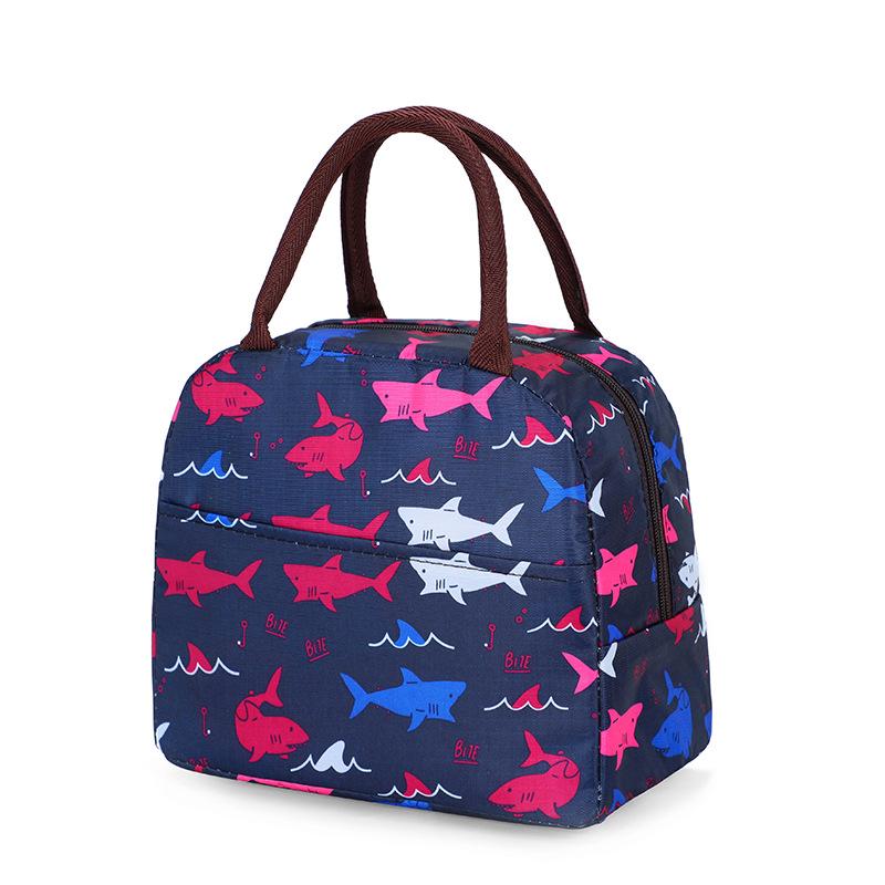 Insulated Large Capacity Bento Lunch Bag - Thick Oxford Cloth with Aluminum Foil Lining