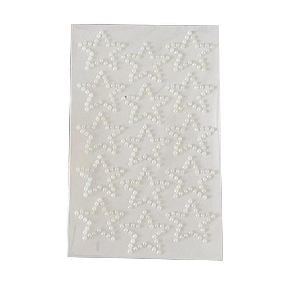 Star Heart Crystal Decoration Stickers Acrylic Imitation Pearl Stickers Gemstone Card Handmade Sticker For Girls DIY Art Supplie