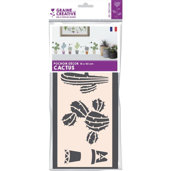 Pochoir 15 x 40 cm Cactus