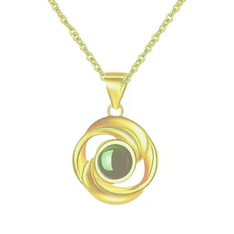Customized Love Photo Necklace: 100 Languages 'I Love You' Pendant - Ideal for Christmas & Valentine's Gifts