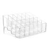 24 Slot Clear Lipstick & Nail Polish Organizer Small Cosmetic Display Rack for Makeup Storage