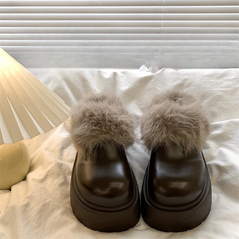 Thick-stitched Snow Boots with Cotton Lining, Women's New Style Retro Shoes, Anti-slip Shoes