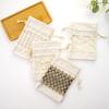 10*14cm Storage Bags with Drawstring Christmas Gift Wedding Candy Package Pouch Reusable Canvas Dust Bag Cosmetic Coins Keys Bag