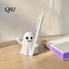 Novelty Ghost Stationery Container Pen Holder, Halloween Cute Desk Organizer, Spooky Soft Model Rest Stand for Pencils, Funny Office Home Decor