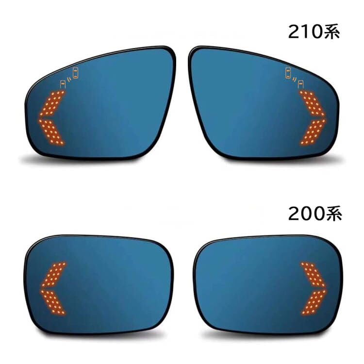 Crown 210 Series Exterior Blue Lens Side Mirror Heater Compatible 210 Series Exclusive Design