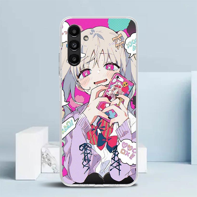 Cute Anime Girl INS Phone Case For Samsung Galaxy A17 A37 A57 A16 A15 A14 A13 A56 A55 A54 A53 A36 A35 A34 A33 A26 A25 A24 A23 Ga