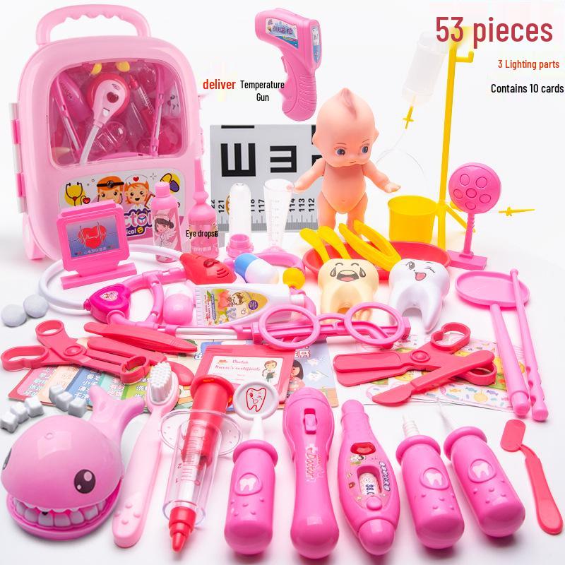 Kids' Doctor Playset: Nurse Role-Play Suitcase with Stethoscope & Syringe