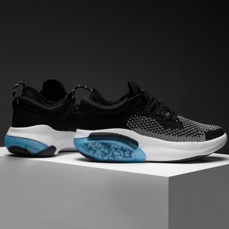 Spring Fashion Trend Men'S Shoes Full Palm Shock-Absorbing Particles Fly-Woven Men'S And Women'S Sports And Leisure Couples Running Shoes