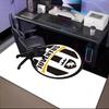 Football Team Crest Printed Office Carpet Chair Cushion  Entryway Rug, Rugs for Living Room, Bedroom Christmas gifts