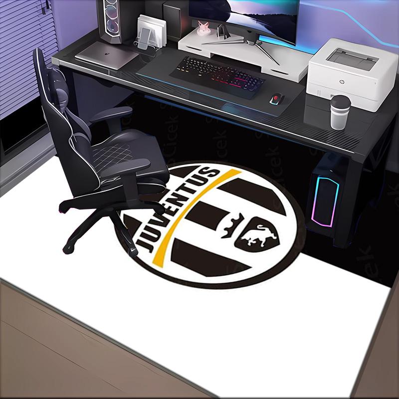Football Team Crest Printed Office Carpet Chair Cushion  Entryway Rug, Rugs for Living Room, Bedroom Christmas gifts