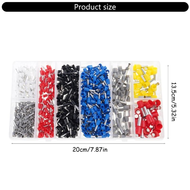 Comprehensive Electrical Ferrule set with 280pcs Multicolor Insulated Connectors multifunction Wire Termination Set with Box