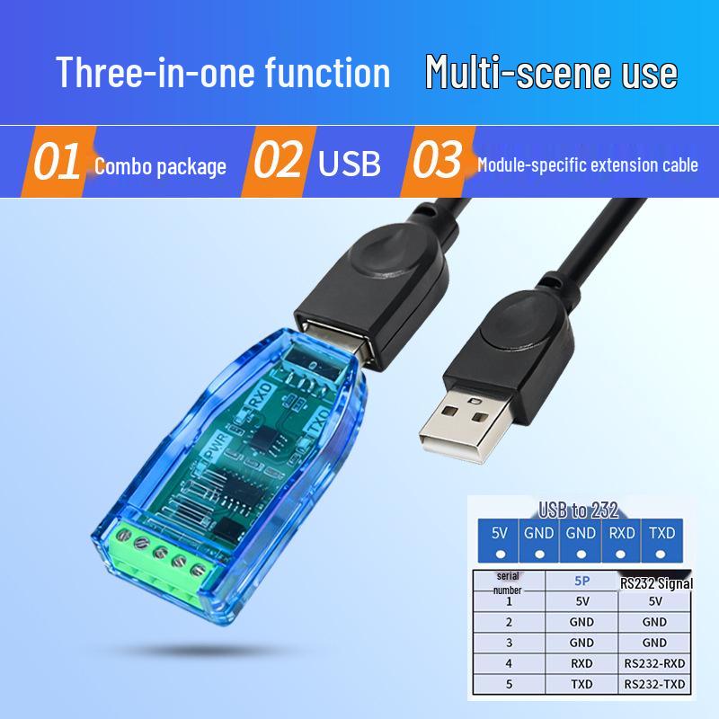 USB zu 485/232/422 Konvertermodul: Serieller Port-Debugger in Industriequalität für Laptops