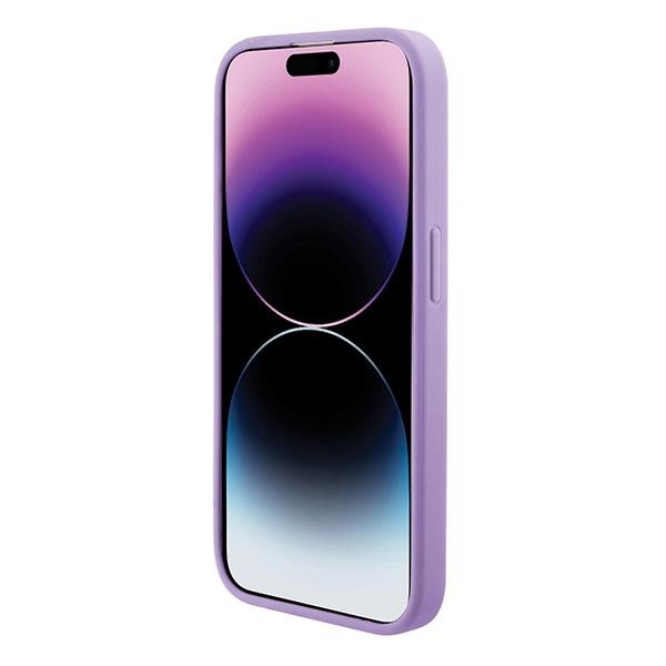 Etui do iPhone 15 Pro Guess Saffiano MagSafe Fioletowe