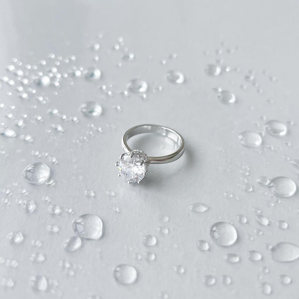 Silverring med cubic zirconia, produktvikt 3,74 g (2152132)