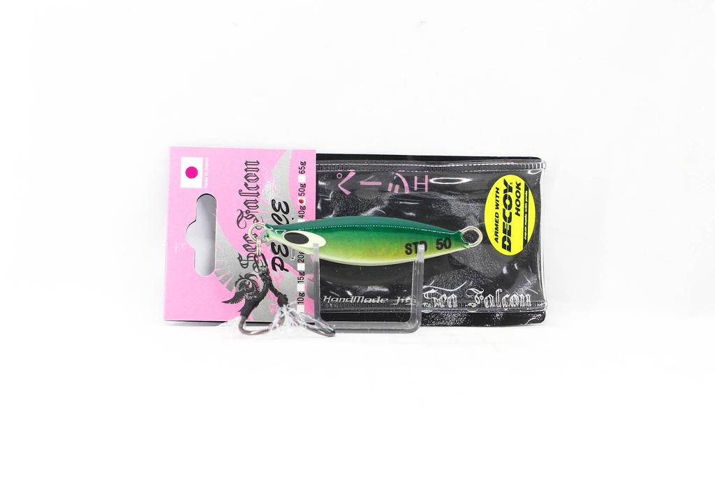 Sea Falcon Jig metalic Pesce 50 grame 01 Verde Auriu GB (1153)