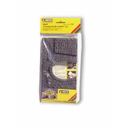 Noch - Modélisme Ferroviaire Portail De Tunnel - 1 Voie - 235 X 13 Cm - 58247