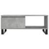 Coffee Table Concrete Grey 90 x 50 x 36.5 cm Particleboard
