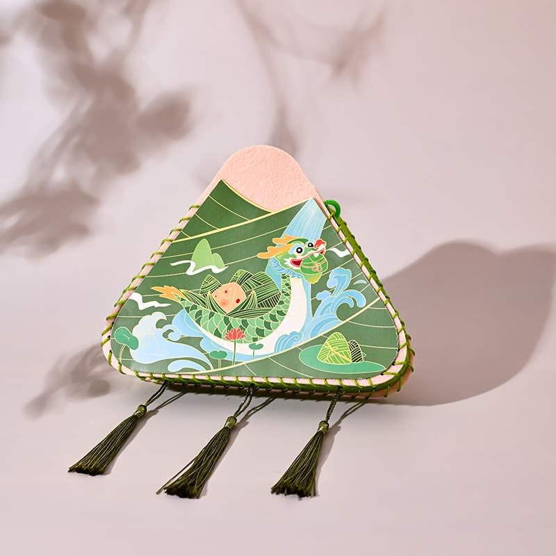 DIY Zongzi Crossbody Bag Kit for Kids - Creative Non-woven Parent-Child Activity