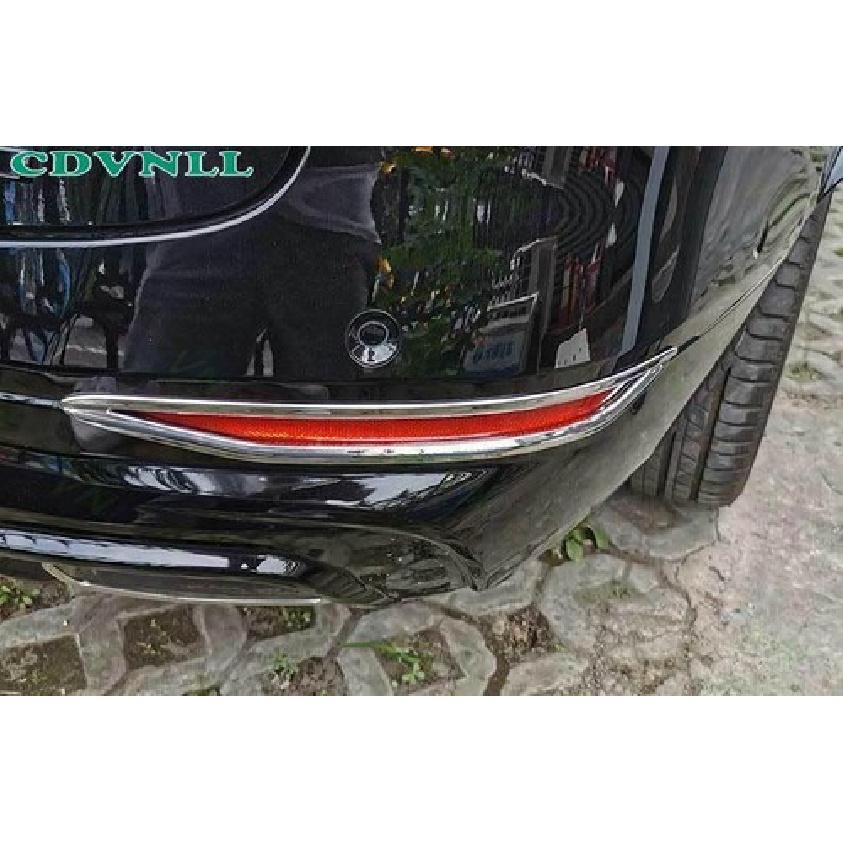 For Chevy Blazer -24-2025 Chrome Silver Rear Fog light Decor Frame Trim 2PCS