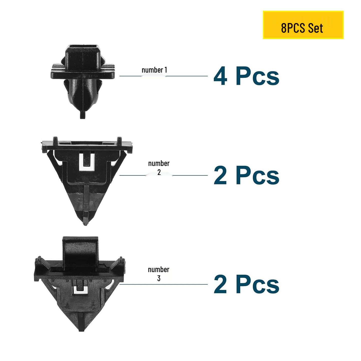 8-Piece Fixing Kit for 07-14 Toyota FJ Cruiser/Land Cruiser Model 2
